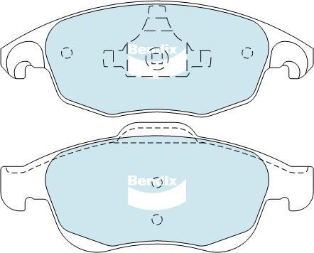 Bendix-AU DB2040 EURO+ - Set placute frana,frana disc aaoparts.ro