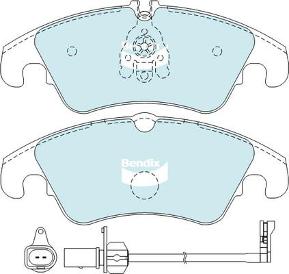 Bendix-AU DB2186 GCT - Set placute frana,frana disc aaoparts.ro