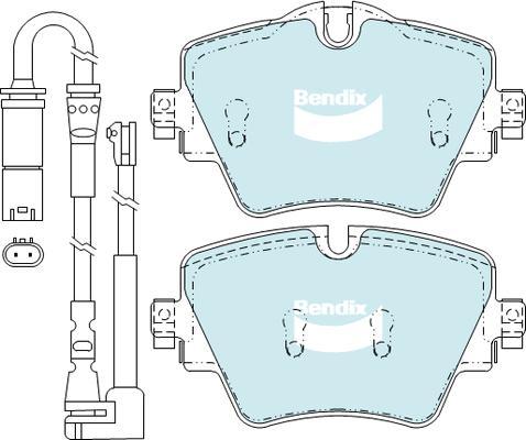 Bendix-AU DB2377 EURO+ - Set placute frana,frana disc aaoparts.ro