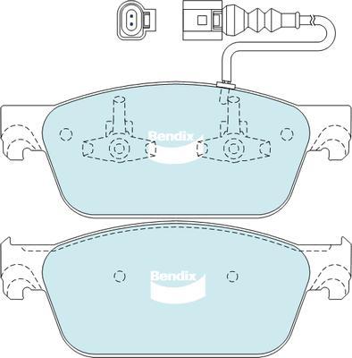 Bendix-AU DB2200 HD - Set placute frana,frana disc aaoparts.ro