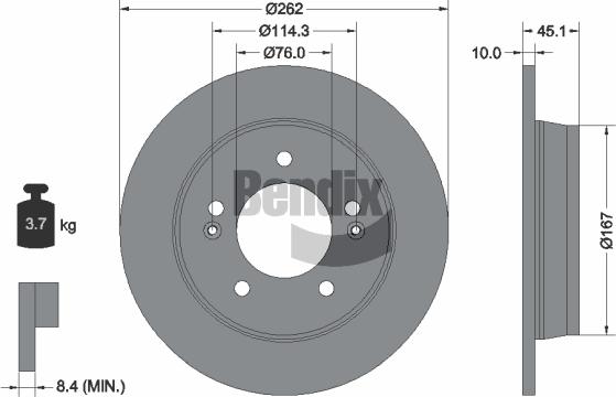 BENDIX Braking BDS1341 - Disc frana aaoparts.ro