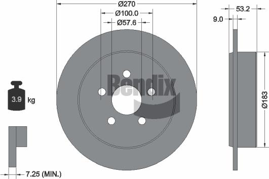BENDIX Braking BDS1772 - Disc frana aaoparts.ro