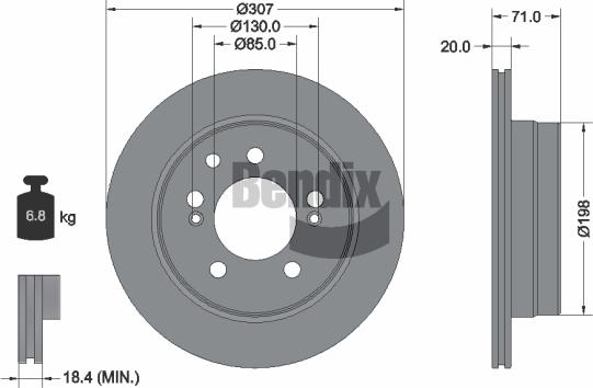 BENDIX Braking BDS2297 - Disc frana aaoparts.ro