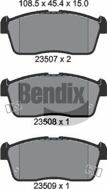 BENDIX Braking BPD1996 - Set placute frana,frana disc aaoparts.ro