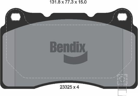 BENDIX Braking BPD1960 - Set placute frana,frana disc aaoparts.ro