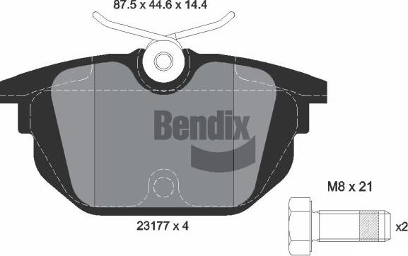 BENDIX Braking BPD1938 - Set placute frana,frana disc aaoparts.ro