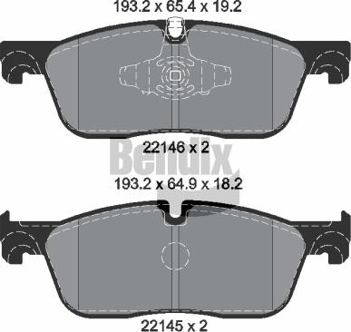 BENDIX Braking BPD1480 - Set placute frana,frana disc aaoparts.ro
