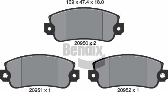 BENDIX Braking BPD1430 - Set placute frana,frana disc aaoparts.ro