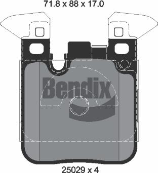 BENDIX Braking BPD1510 - Set placute frana,frana disc aaoparts.ro