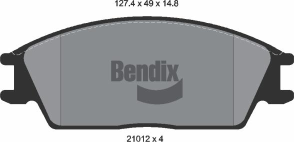 BENDIX Braking BPD1539 - Set placute frana,frana disc aaoparts.ro