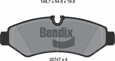 BENDIX Braking BPD1632 - Set placute frana,frana disc aaoparts.ro