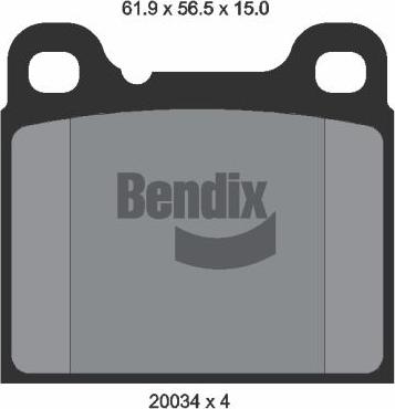 BENDIX Braking BPD1678 - Set placute frana,frana disc aaoparts.ro