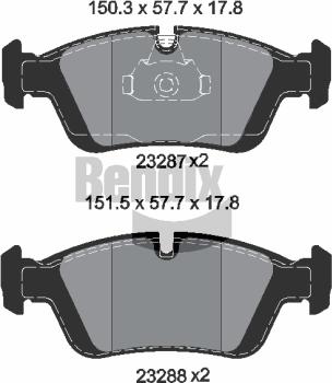 BENDIX Braking BPD1055 - Set placute frana,frana disc aaoparts.ro