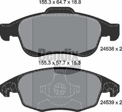 BENDIX Braking BPD1006 - Set placute frana,frana disc aaoparts.ro