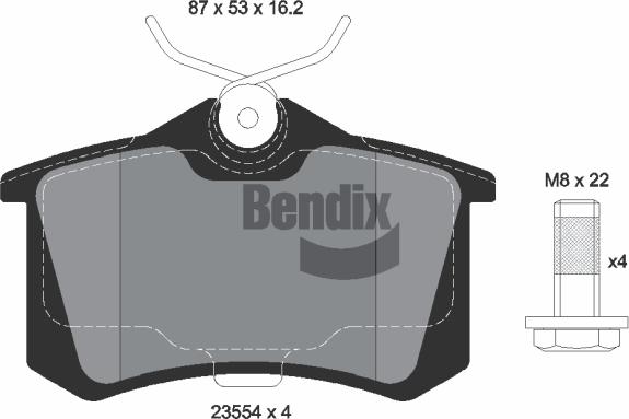 BENDIX Braking BPD1015 - Set placute frana,frana disc aaoparts.ro