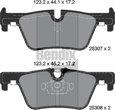 BENDIX Braking BPD1017 - Set placute frana,frana disc aaoparts.ro