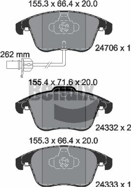 BENDIX Braking BPD1076 - Set placute frana,frana disc aaoparts.ro