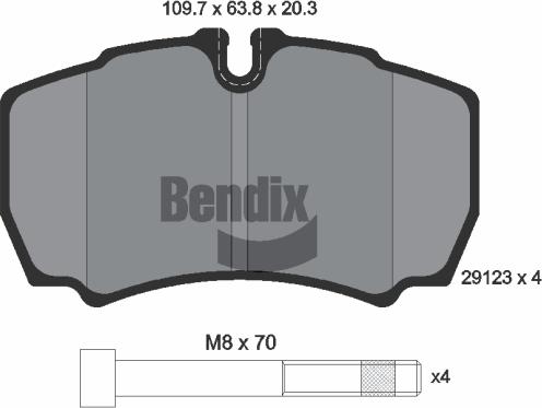 BENDIX Braking BPD1148 - Set placute frana,frana disc aaoparts.ro