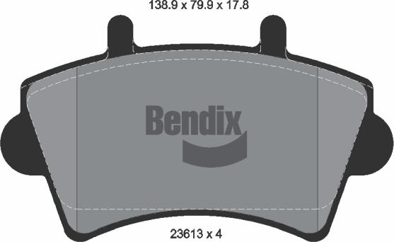 BENDIX Braking BPD1155 - Set placute frana,frana disc aaoparts.ro