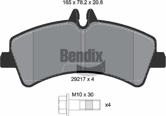 BENDIX Braking BPD1116 - Set placute frana,frana disc aaoparts.ro