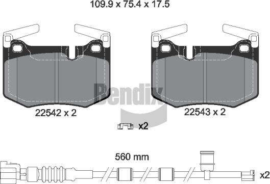 BENDIX Braking BPD1897 - Set placute frana,frana disc aaoparts.ro