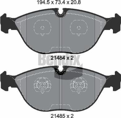 BENDIX Braking BPD1800 - Set placute frana,frana disc aaoparts.ro