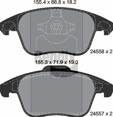 BENDIX Braking BPD1393 - Set placute frana,frana disc aaoparts.ro