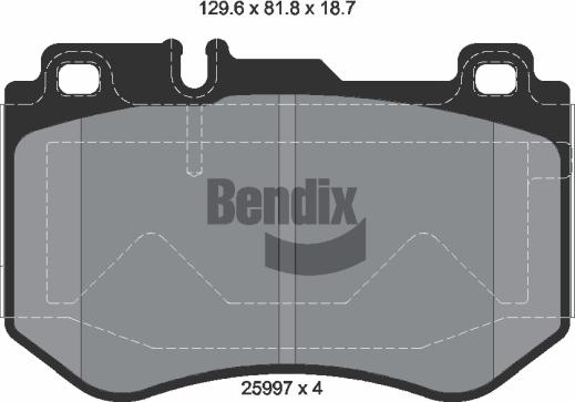 BENDIX Braking BPD1397 - Set placute frana,frana disc aaoparts.ro