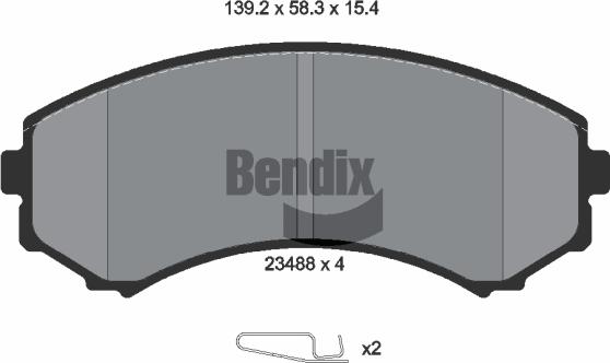 BENDIX Braking BPD1346 - Set placute frana,frana disc aaoparts.ro