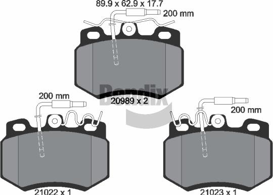 BENDIX Braking BPD1384 - Set placute frana,frana disc aaoparts.ro