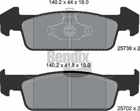 BENDIX Braking BPD1381 - Set placute frana,frana disc aaoparts.ro