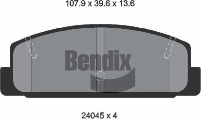 BENDIX Braking BPD1266 - Set placute frana,frana disc aaoparts.ro
