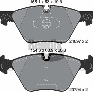 BENDIX Braking BPD1211 - Set placute frana,frana disc aaoparts.ro