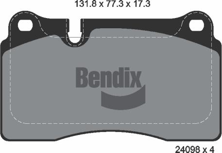 BENDIX Braking BPD1218 - Set placute frana,frana disc aaoparts.ro