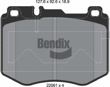 BENDIX Braking BPD1280 - Set placute frana,frana disc aaoparts.ro