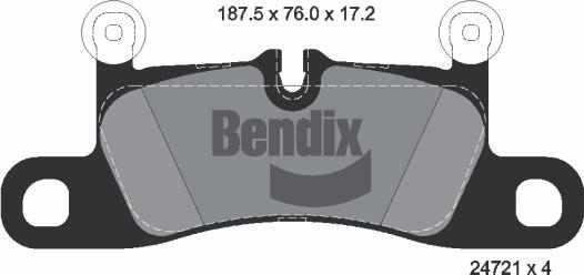 BENDIX Braking BPD1279 - Set placute frana,frana disc aaoparts.ro