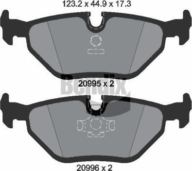 BENDIX Braking BPD1740 - Set placute frana,frana disc aaoparts.ro