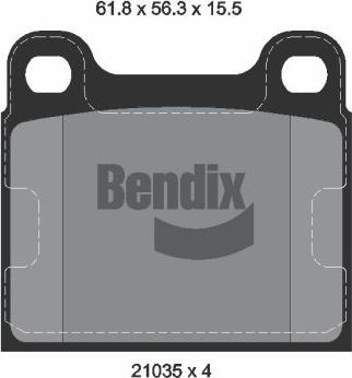 BENDIX Braking BPD1743 - Set placute frana,frana disc aaoparts.ro