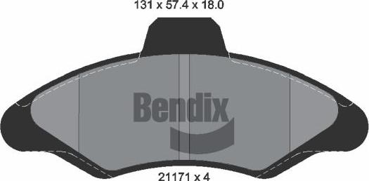 BENDIX Braking BPD1759 - Set placute frana,frana disc aaoparts.ro