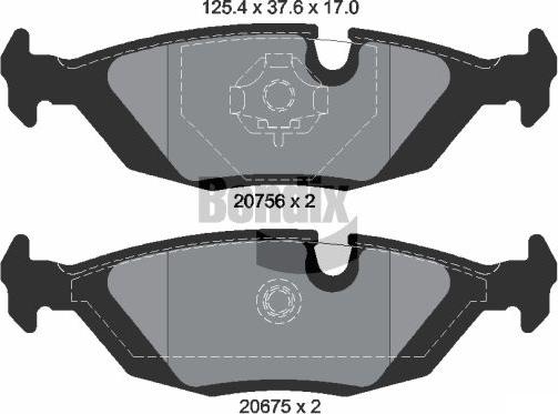 BENDIX Braking BPD1719 - Set placute frana,frana disc aaoparts.ro