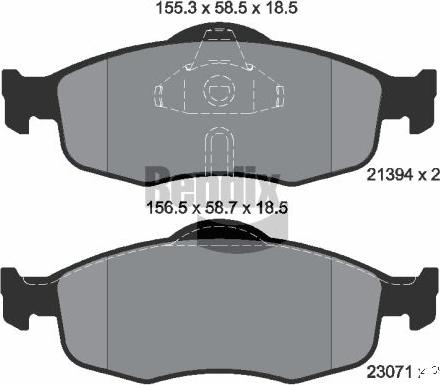 BENDIX Braking BPD1788 - Set placute frana,frana disc aaoparts.ro