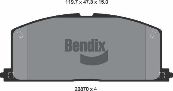 BENDIX Braking BPD1728 - Set placute frana,frana disc aaoparts.ro