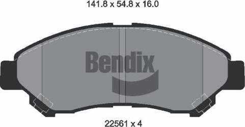 BENDIX Braking BPD2414 - Set placute frana,frana disc aaoparts.ro