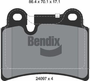 BENDIX Braking BPD2094 - Set placute frana,frana disc aaoparts.ro