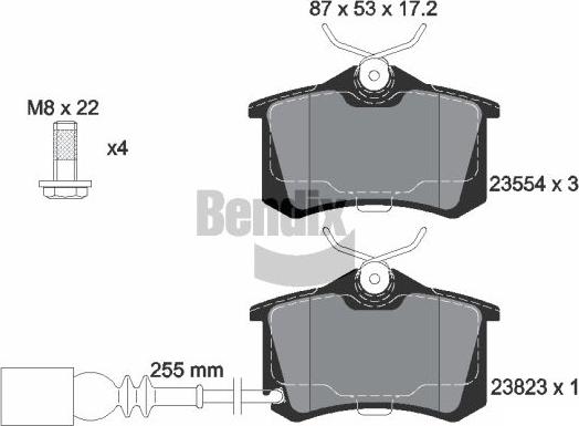BENDIX Braking BPD2053 - Set placute frana,frana disc aaoparts.ro