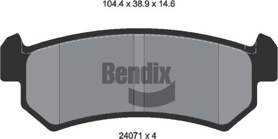 BENDIX Braking BPD2088 - Set placute frana,frana disc aaoparts.ro