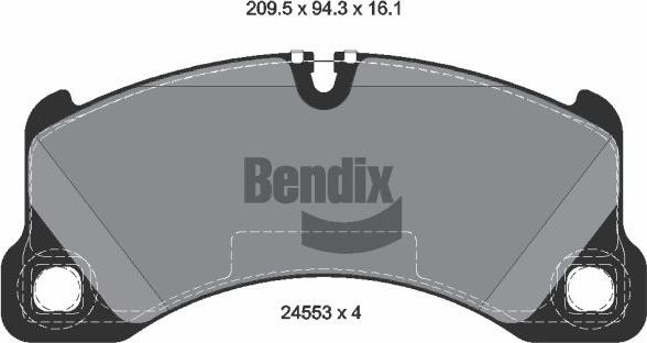 BENDIX Braking BPD2169 - Set placute frana,frana disc aaoparts.ro