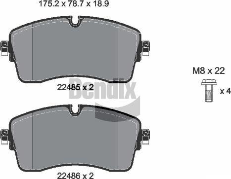 BENDIX Braking BPD2359 - Set placute frana,frana disc aaoparts.ro