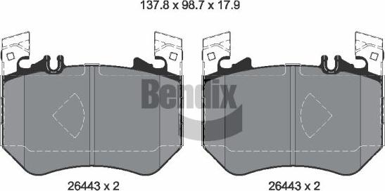 BENDIX Braking BPD2368 - Set placute frana,frana disc aaoparts.ro