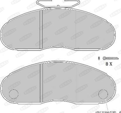 Beral 2907117004017083 - Set placute frana,frana disc aaoparts.ro